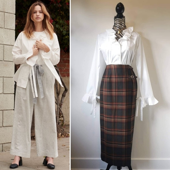 Uniqlo & JW Anderson ruffle button front blouse - Picture 4 of 6